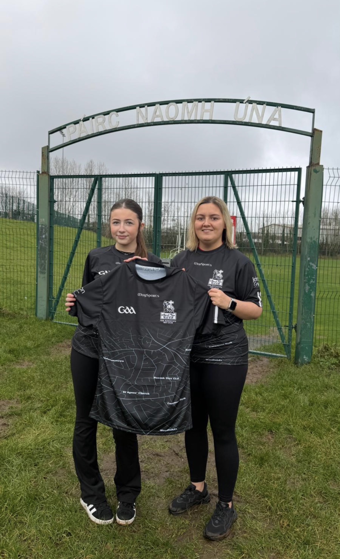 St Agnes members with 75th Anniversary top